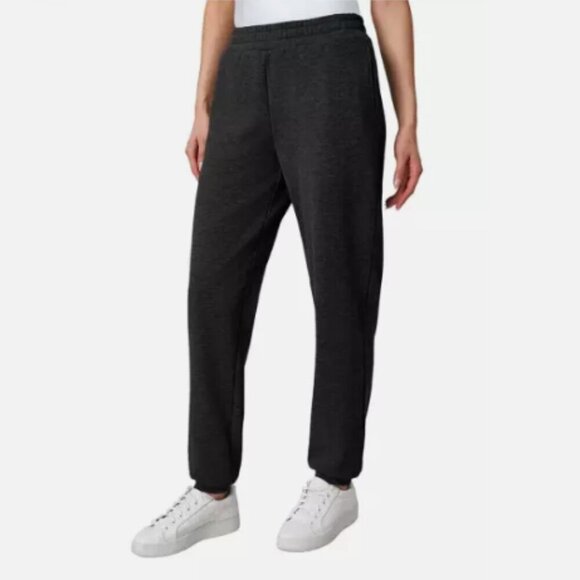 NEW Mondetta Women's S Heathered Black Fleece Jogger Sweatpants H752 - Picture 1 of 7